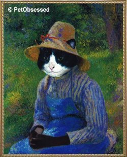 Camille Pissaro - Peasant Girl with a Straw Hat